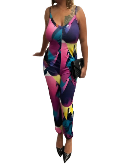 Colorful Pocket Jumpsuit