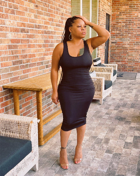 Confidence Tie Dress (2 colors)