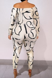 Clingy Print Legging Set