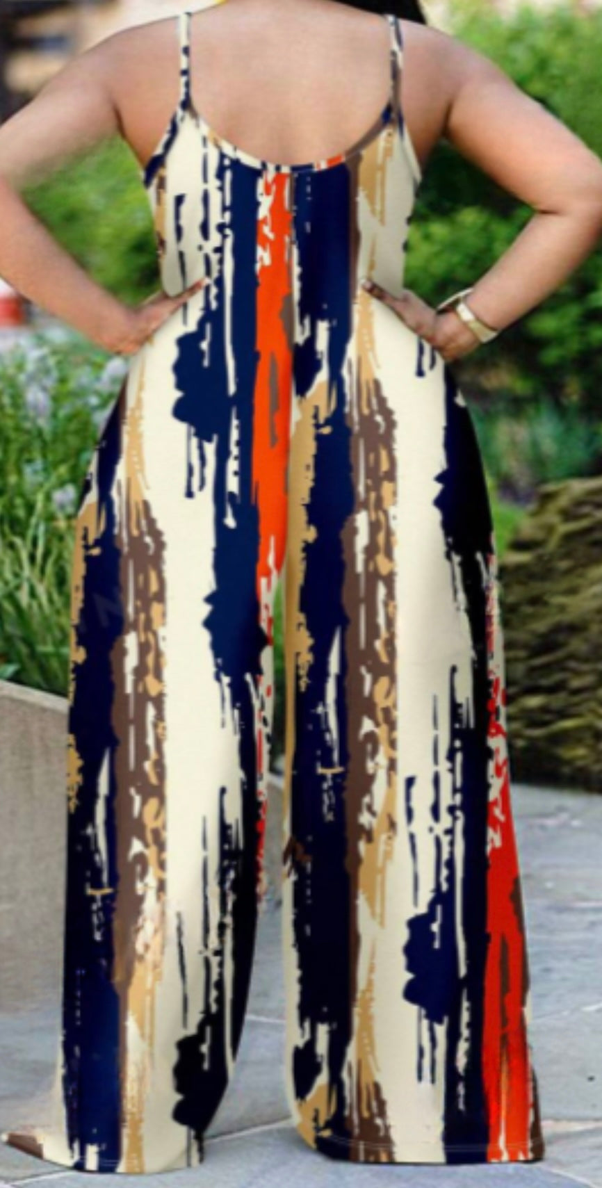 Creative Print Jumpsuit